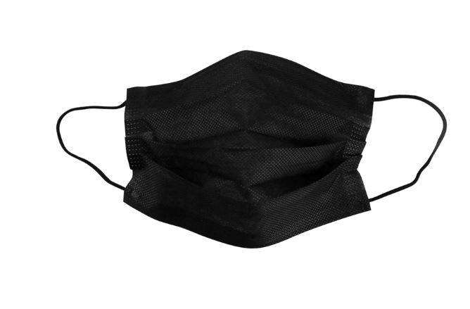 Qubo Face Mask Melnā Sejas 3-slāņu aizsargmaska ar gumijām mazgājama ar filtru 